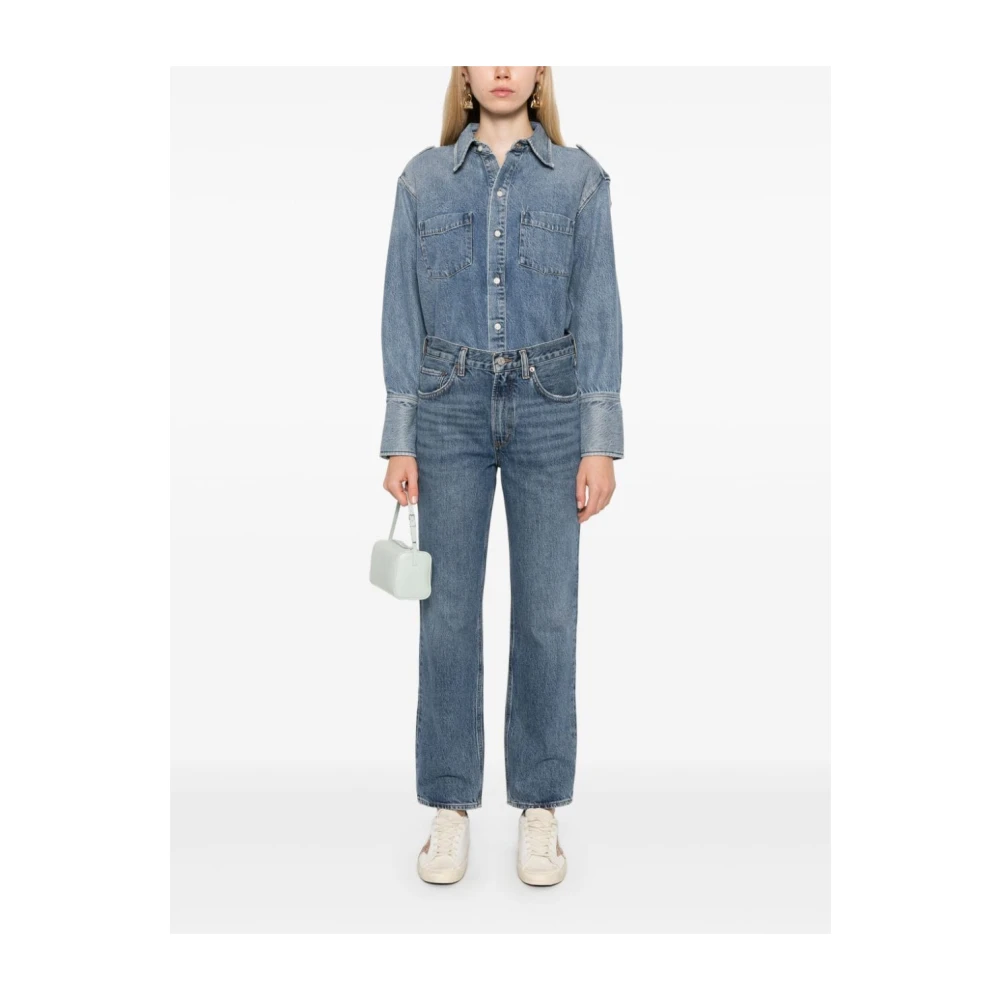 Agolde Blauwe Jeans Dameskleding Blue Dames