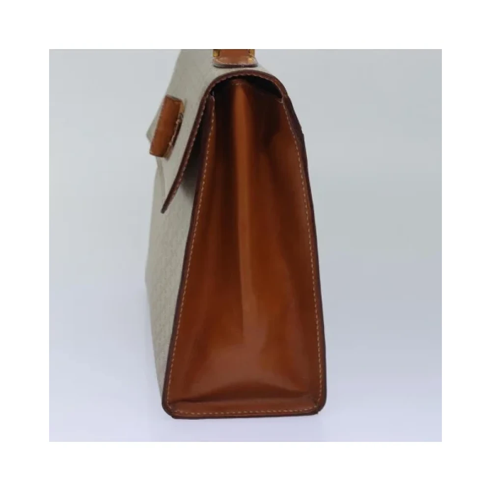 Celine Vintage Pre-owned Canvas handbags Beige Dames