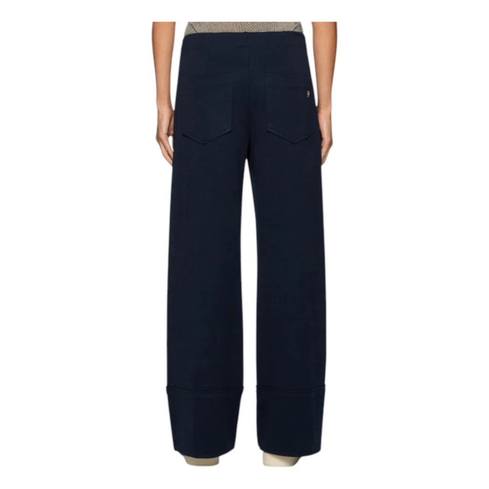 Dondup Navy Regular-fit Broek Blue Dames