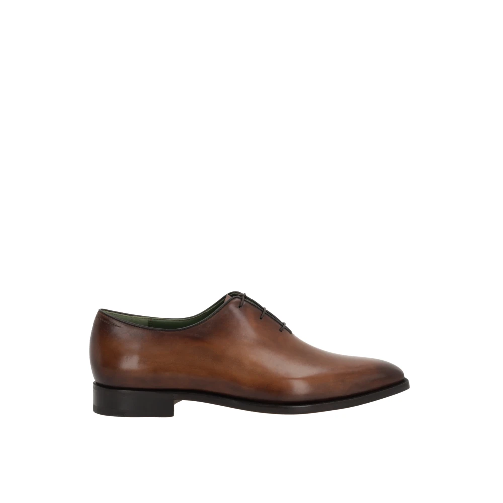 Berluti Mörkbruna läder Oxford-skor Brown, Herr