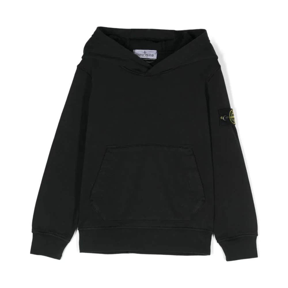 Stone Island Black Kids Sweatshirts, Male, 8 Y, Sweatshirt