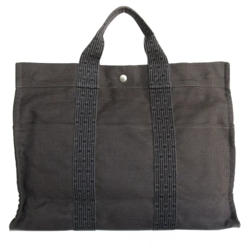 Hermès Vintage Pre-owned Canvas totes Gray Dames