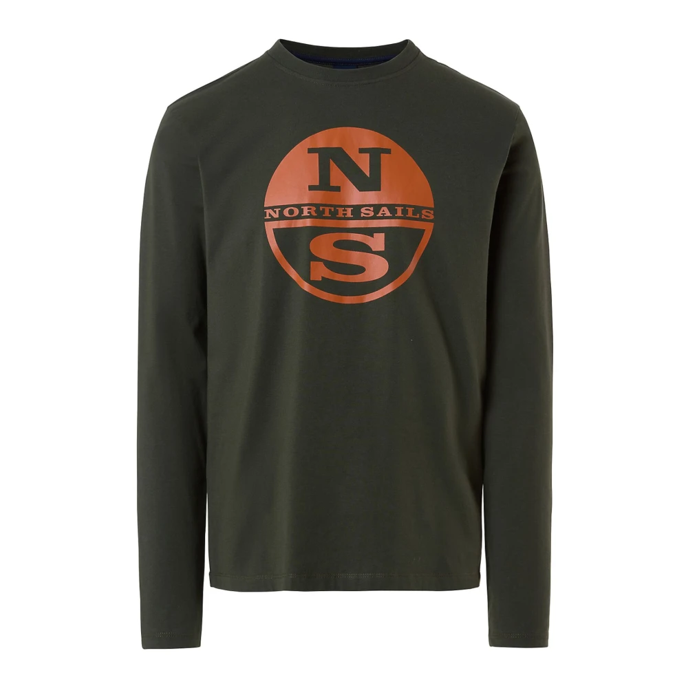 North Sails Långärmad T-shirt Green, Herr