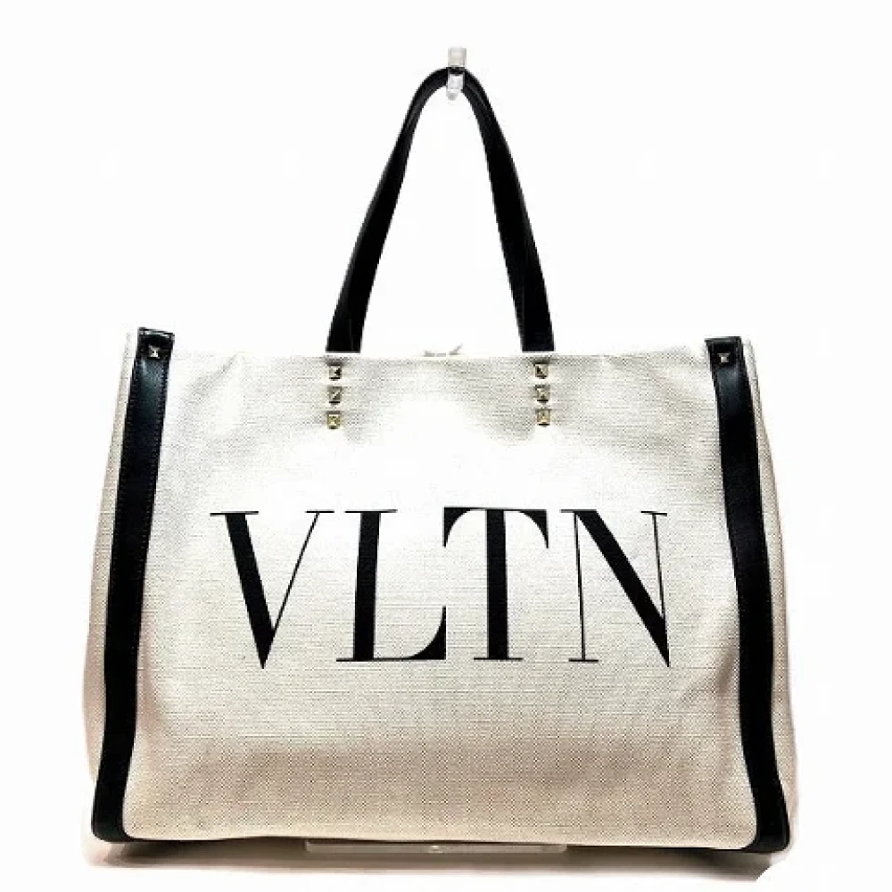 Valentino Vintage Pre-owned Canvas totes Beige Dames