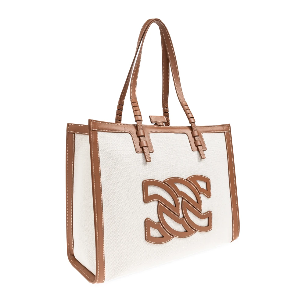 Casadei Beaurivage tote tas White Dames