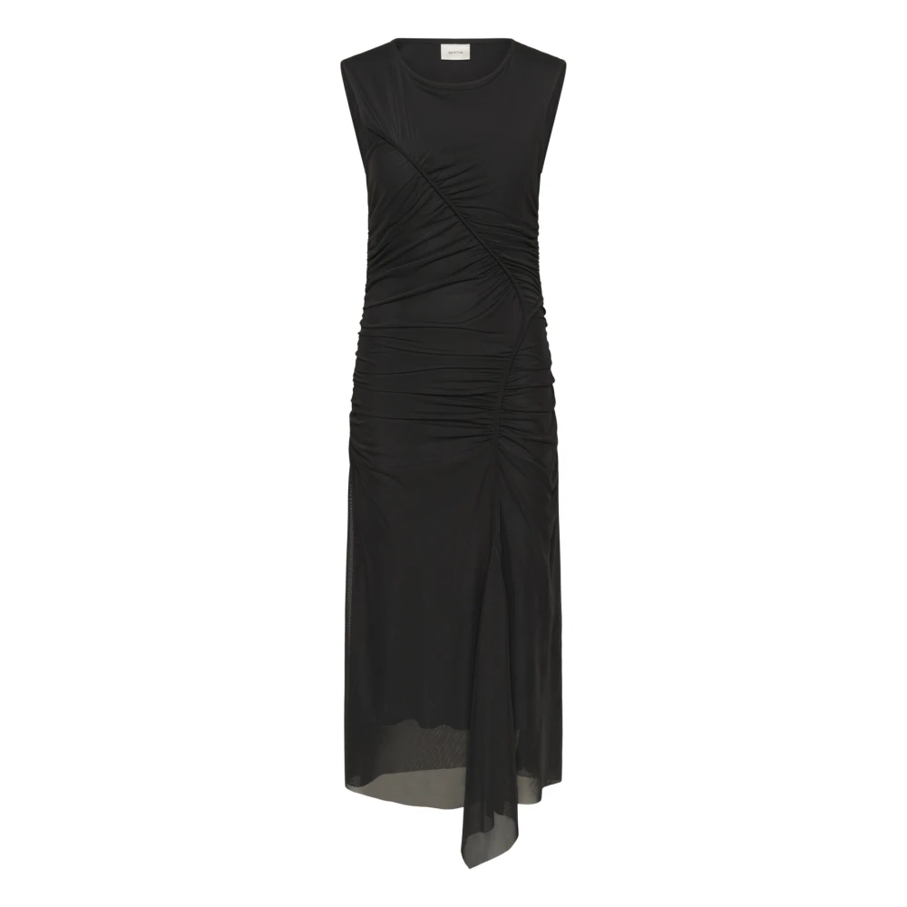 Gestuz Women's Black Ruched Dress Gzmenny Style - Maxi Dresses - Xl - Dresses