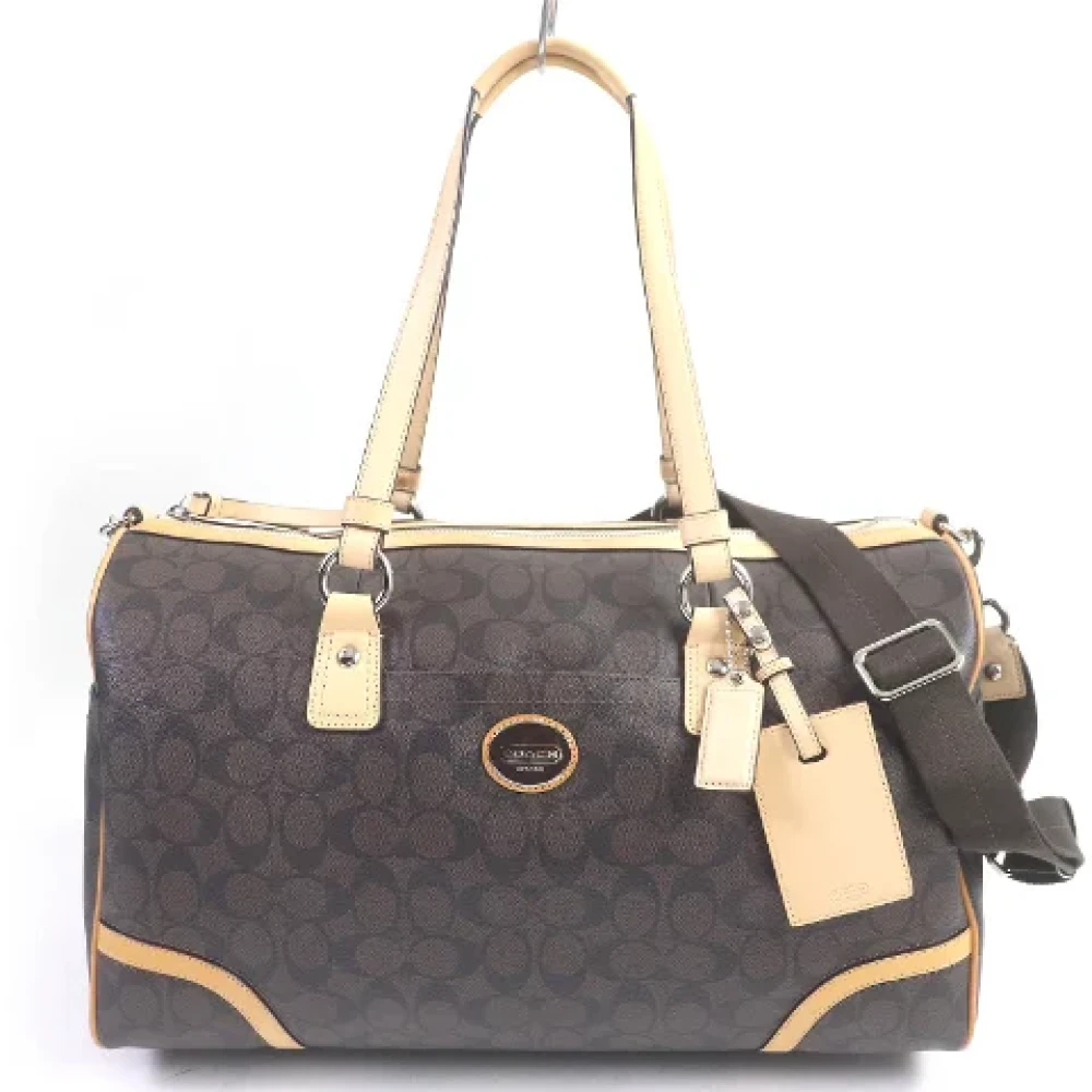 Coach Pre-owned Leather handbags Brown Dames