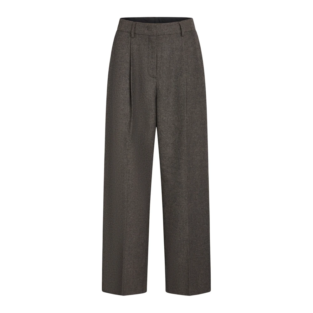 Heartmade Elegante Dusty Brown Broek Brown Dames