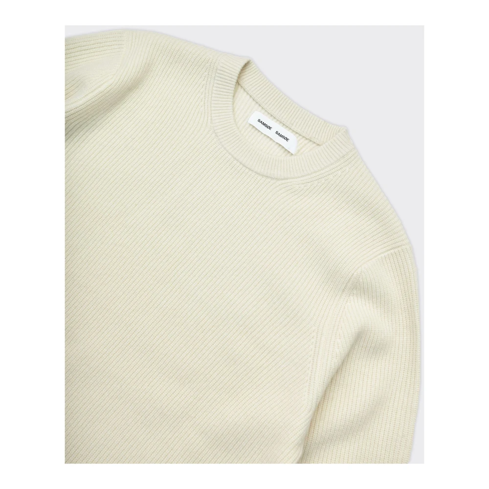 Samsøe Crème Gebreide Trui Beige Heren