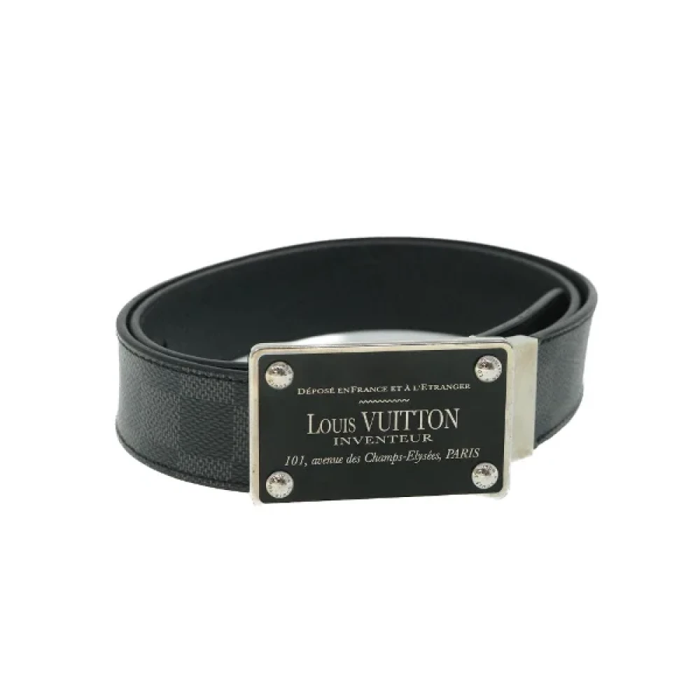 Louis Vuitton Vintage Pre-owned Coated canvas belts Black Dames