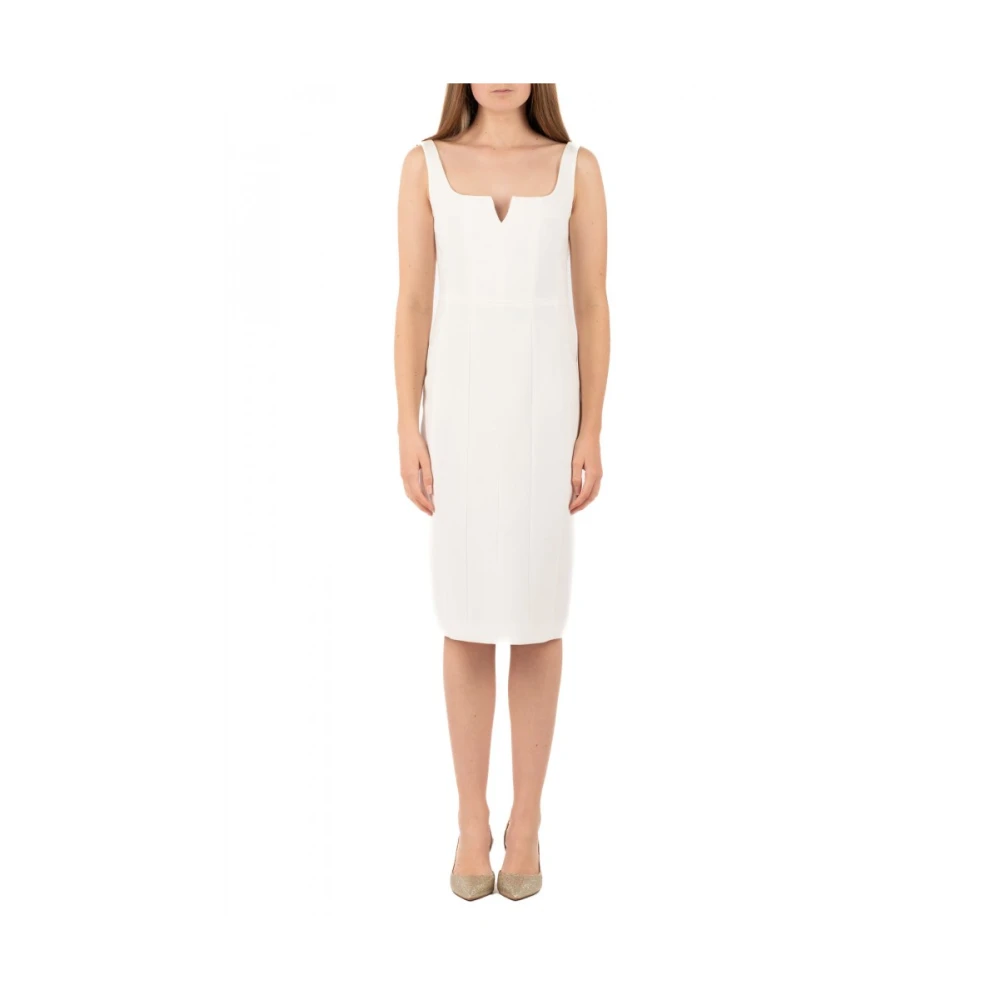 Max Mara Studio Elegant Klänning Studio Kollektion White, Dam