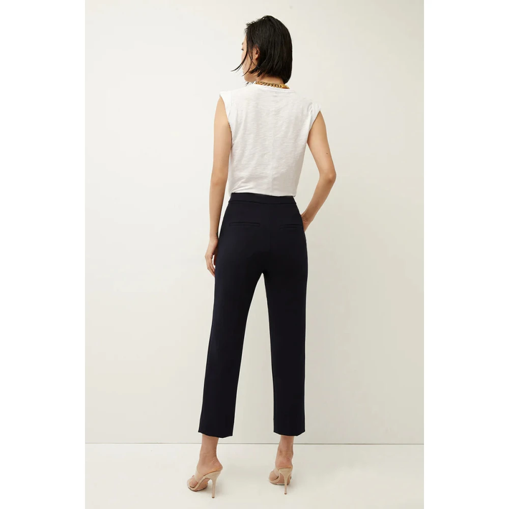 Veronica Beard Navy Slim Renzo Broek Blue Dames