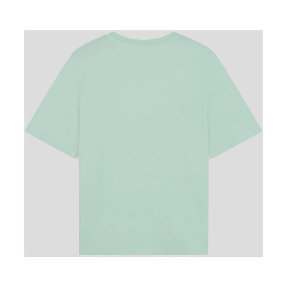 Maison Kitsuné Vos Katoenen T-shirt Green Dames