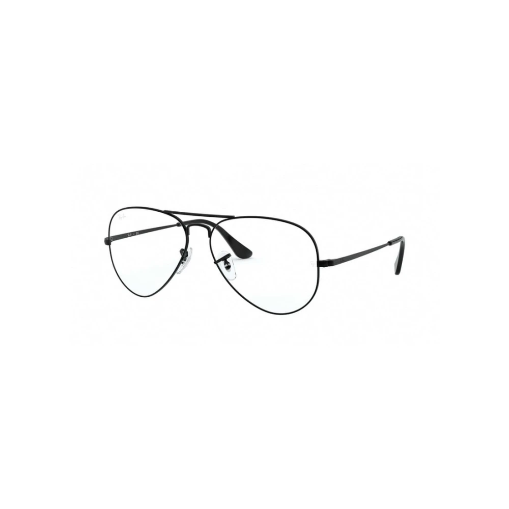 Ray-Ban Black Glasses, Unisex, 58 Mm, Aviator Eyeglasses