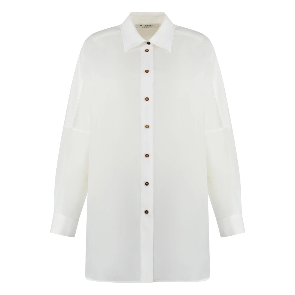 Philosophy Di Lorenzo Serafini Women's White Cotton Blend Shirt