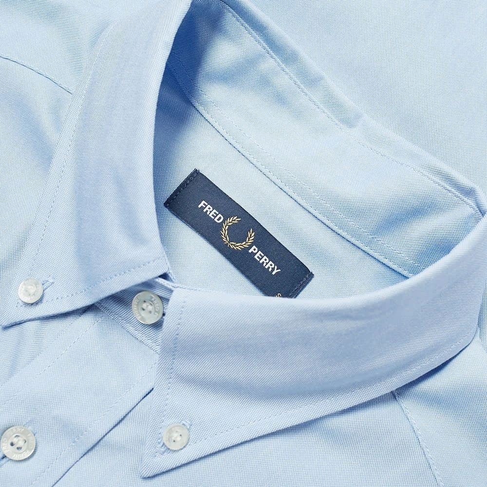 Fred Perry Klassieke Oxford Overhemd Light Smoke-S Blue Heren