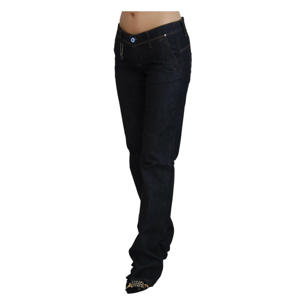 Costume National Stijlvolle Straight Leg Jeans Blue Dames