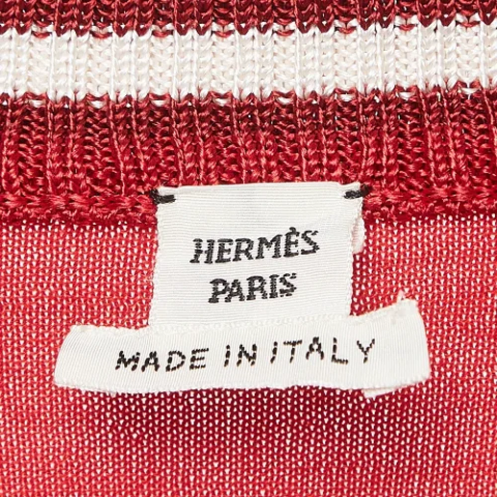 Hermès Vintage Pre-owned Knit tops Red Dames