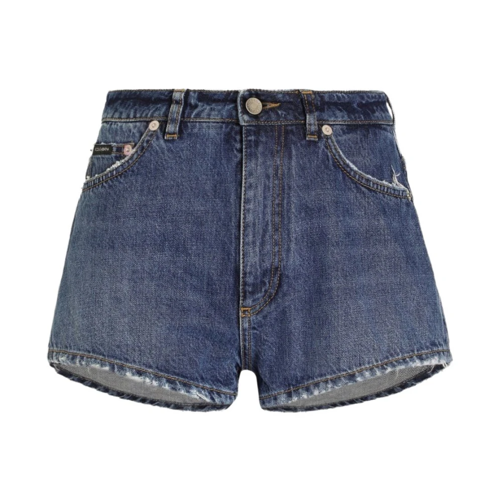 Dolce & Gabbana Blue Denim Shorts, Female, S, Denim Shorts