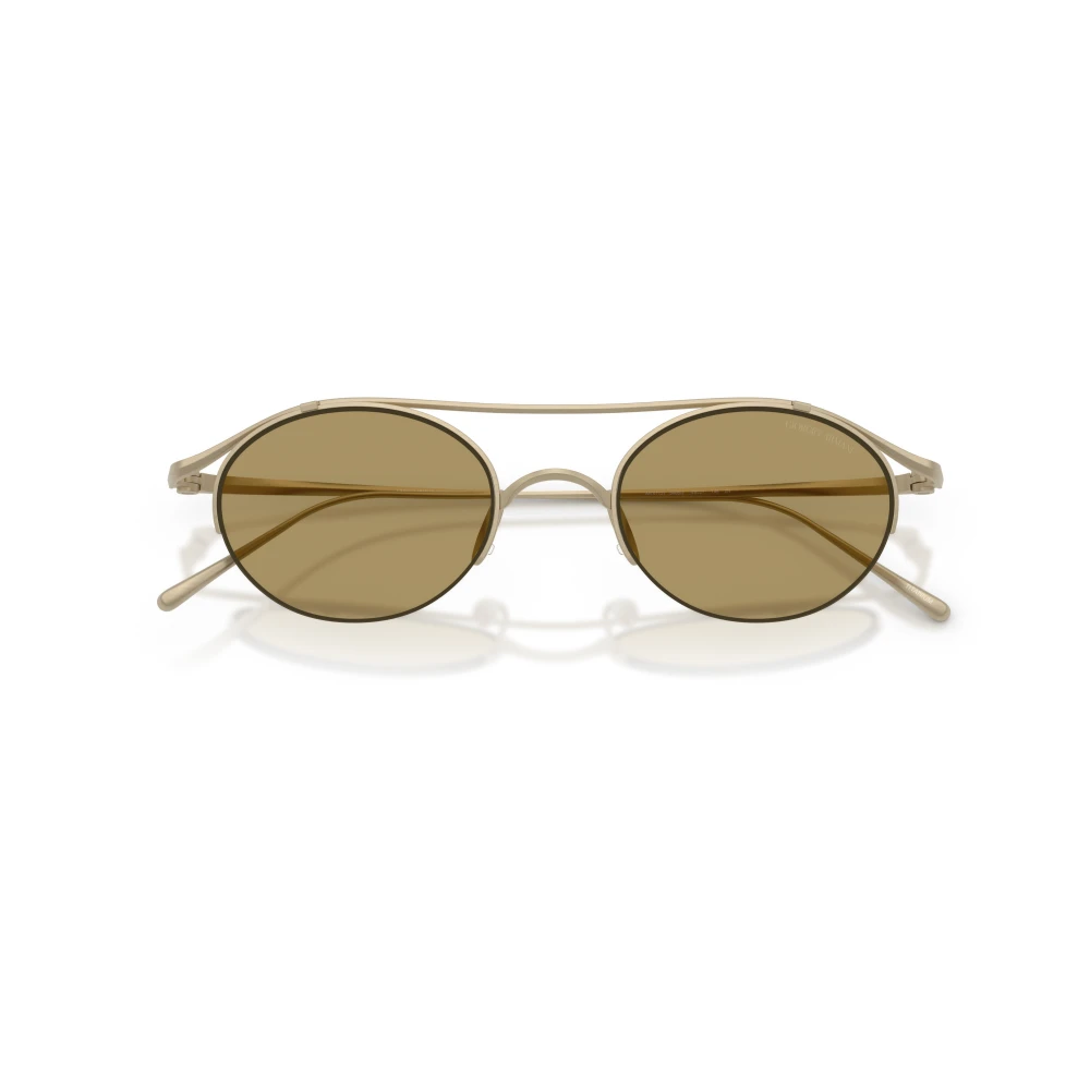 Giorgio Armani Men's Gold ’S Oval Sunglasses - Image 3