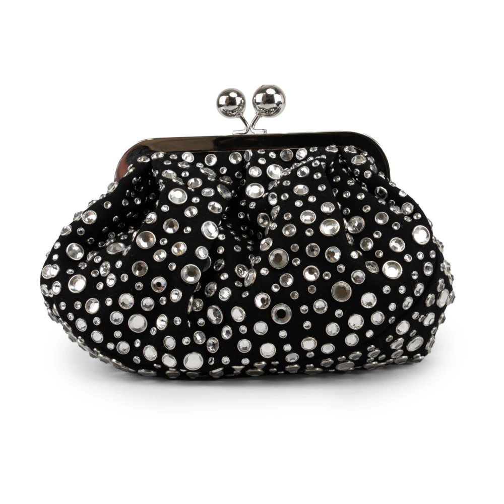 Max Mara Weekend Kristalversierde Dames Clutch Tas Gray Dames