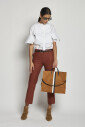 brown-cropped-stretch-trousers