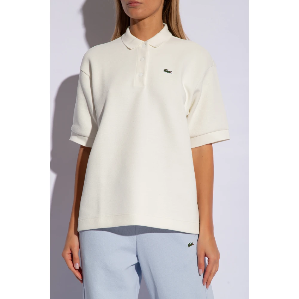 Lacoste Polo shirt met logo White Dames