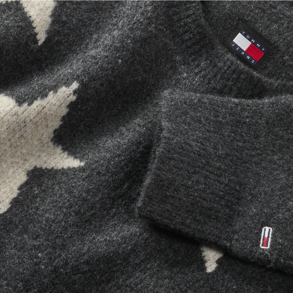Tommy Jeans Sterrennacht Sweater Gray Dames
