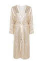 golden-long-sleeve-belted-coat