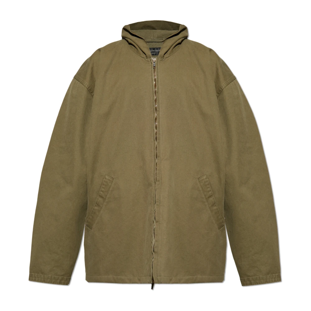 Balenciaga Capuchonjack Green Heren
