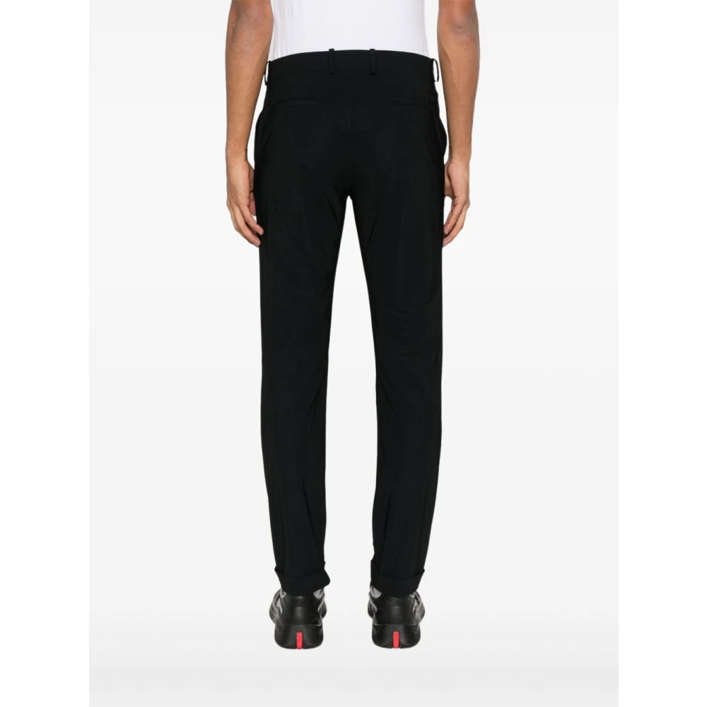 RRD Zwarte broek met knoopsluiting aan de voorkant Black Heren