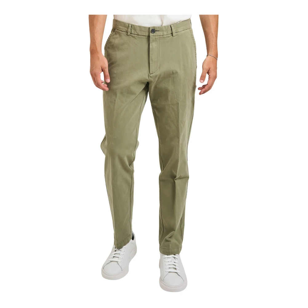 Hugo Men's Green Slim Fit Trousers - Slim-Fit Trousers - W38 - Trousers