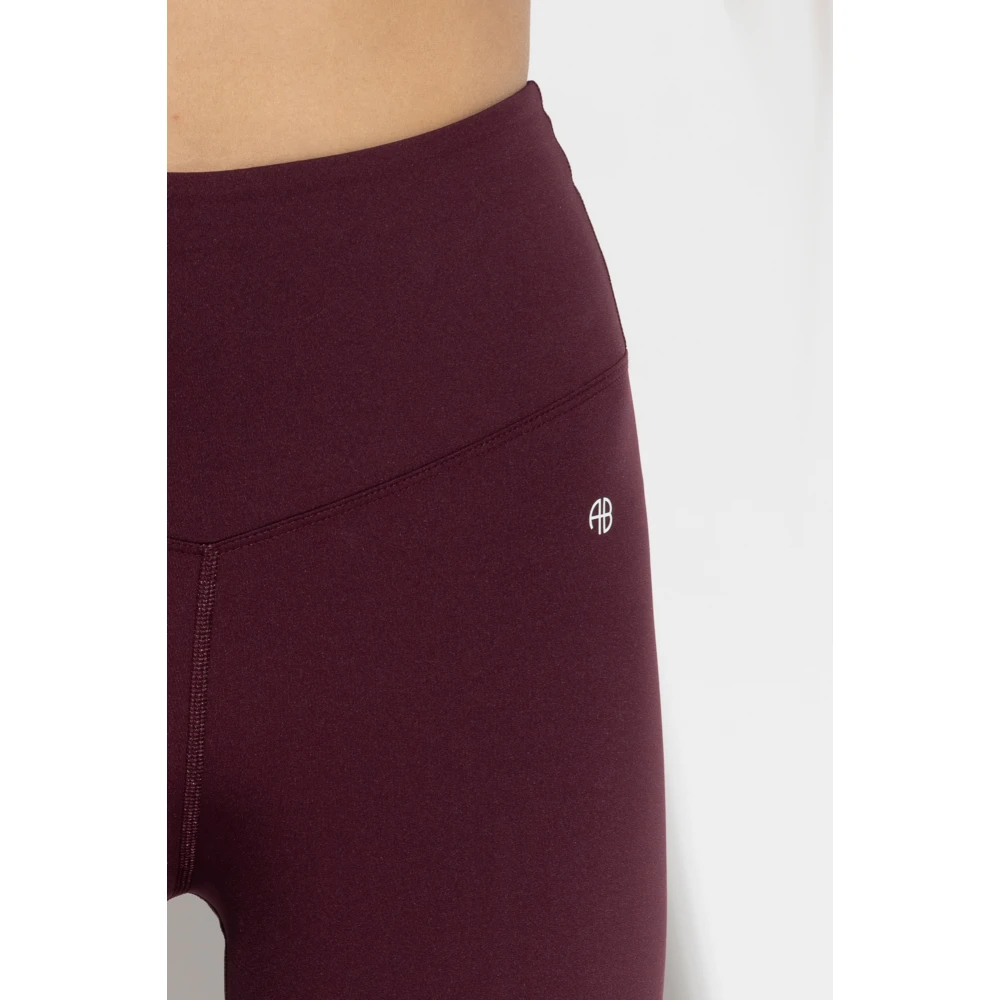 Anine Bing Leggings Blake uit de Sport-collectie Red Dames