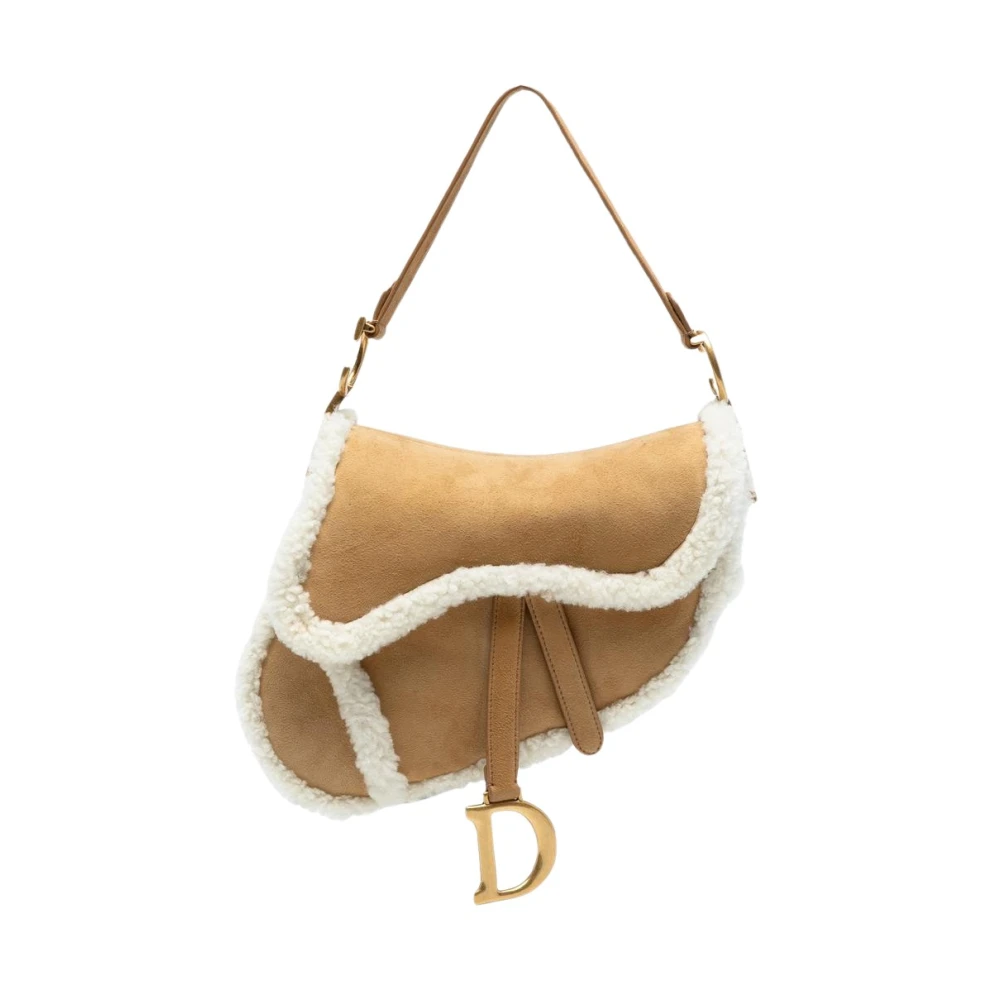 Dior Vintage Women's Brown Pre-Owned Saddle Handbag