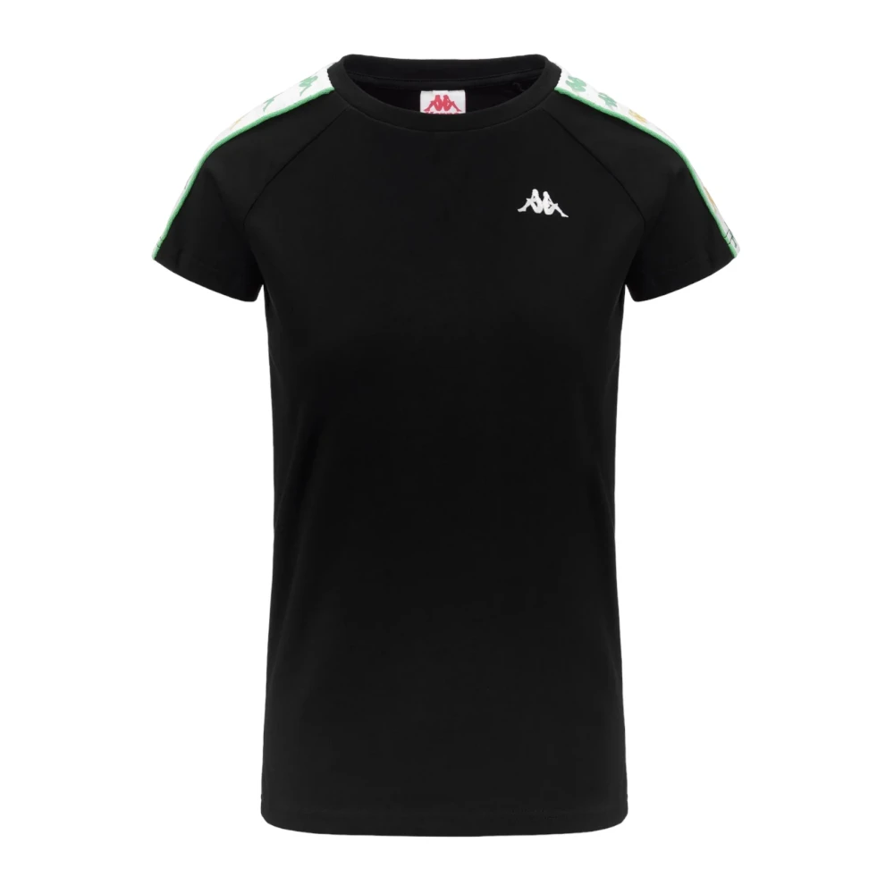 Kappa Korte Mouw T-Shirt 222 Banda Apani Black Dames