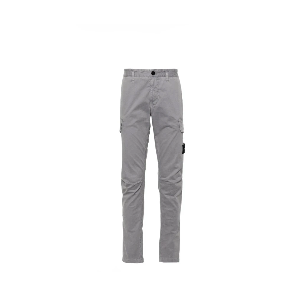 Stone Island Slim-fit Trousers Gray Heren