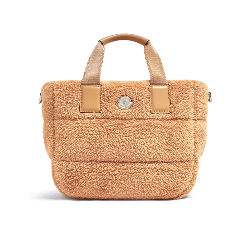 Moncler Stijlvolle Tote Tas in Zwart Beige Dames