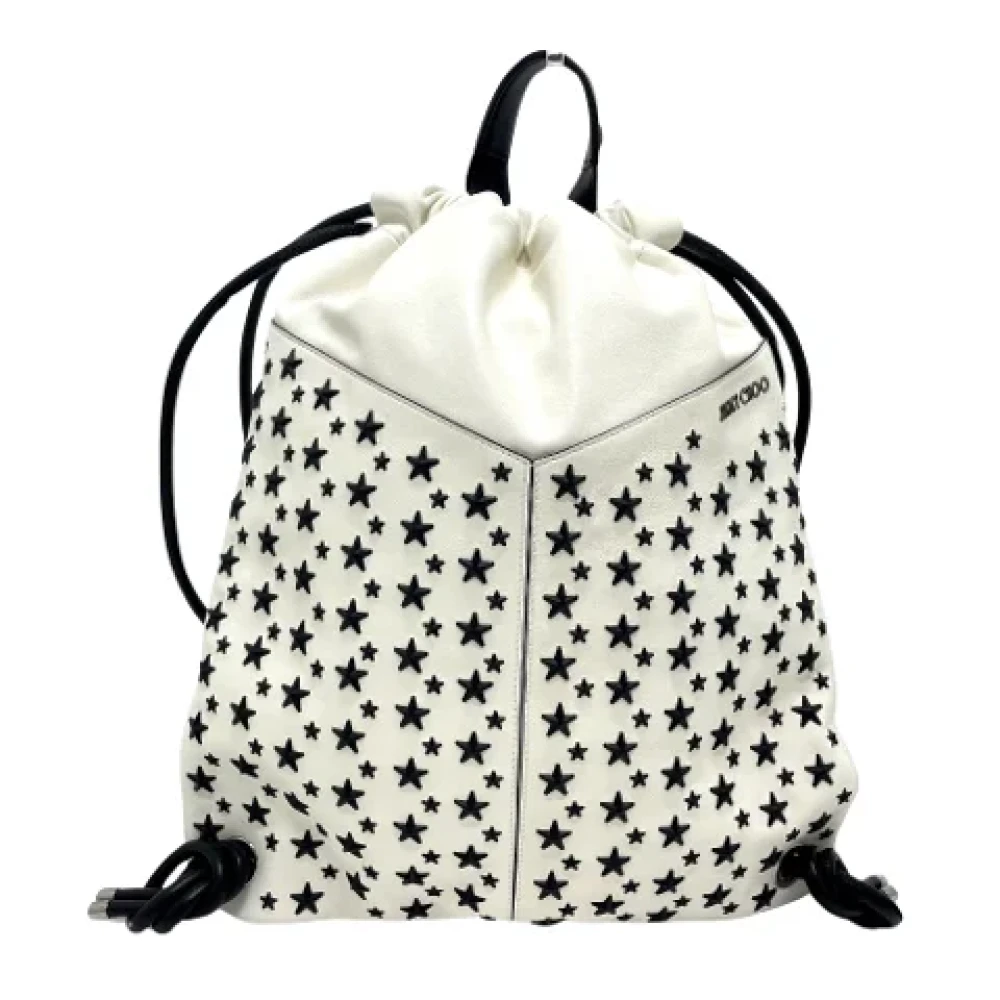 Jimmy Choo Pre-owned Leather backpacks White Dames