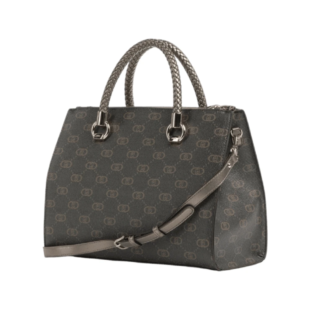 Liu Jo Dubbele Rits Mokka Satchel Handtas Brown Dames