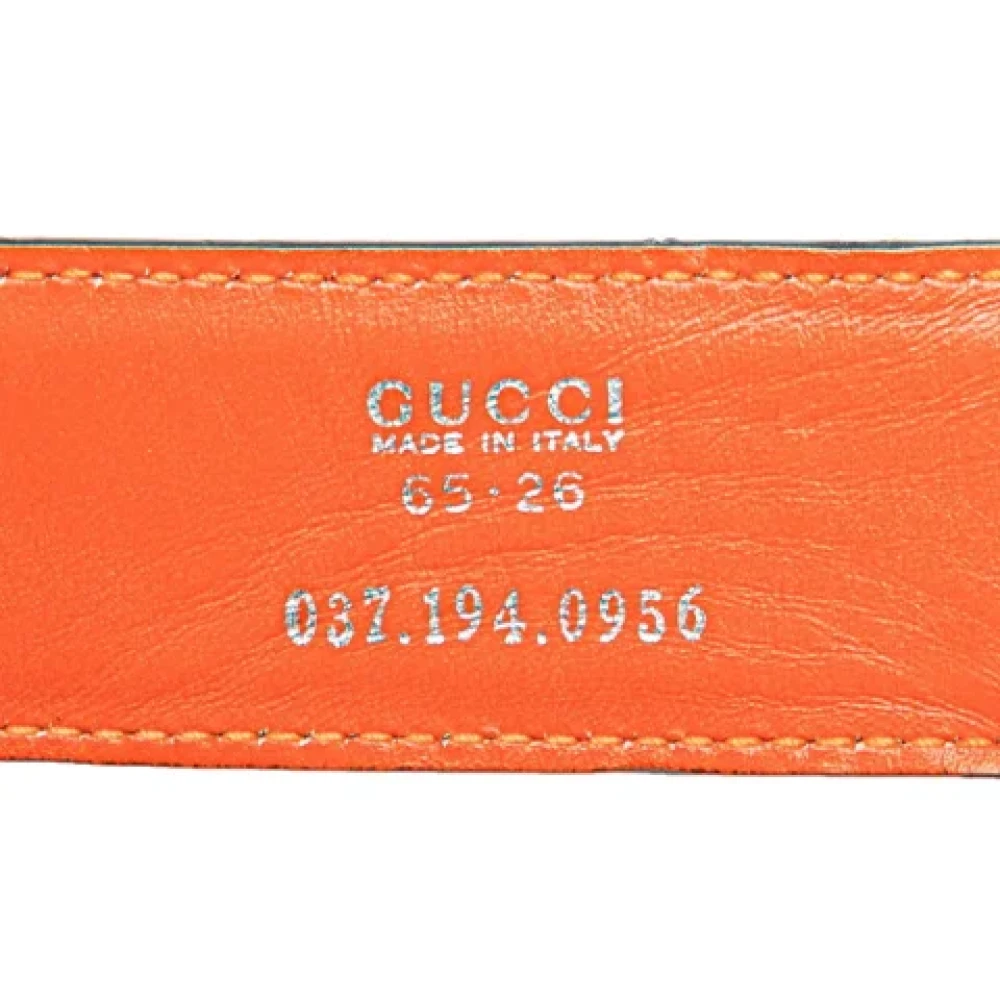 Gucci Vintage Pre-owned Leather belts Orange Dames