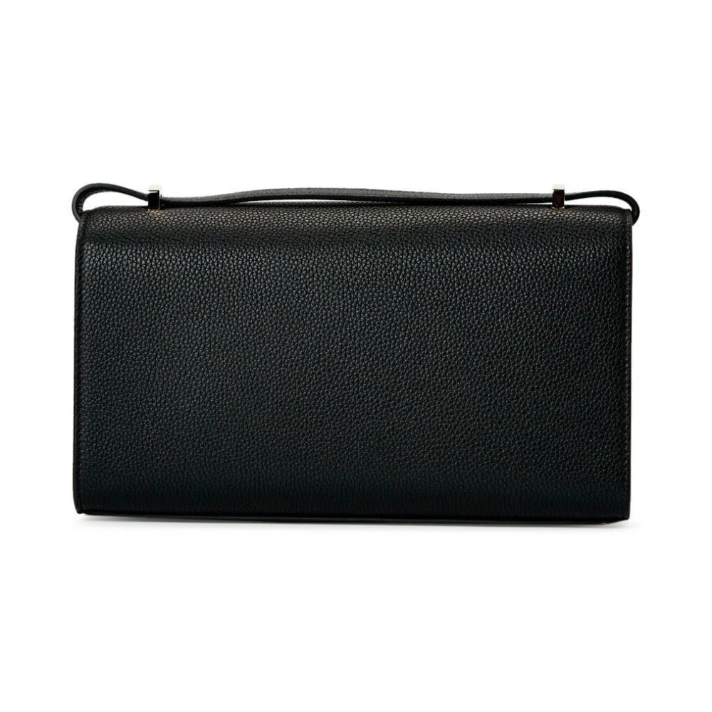 Savette Symmetry Tas in Geitenleer Black Dames