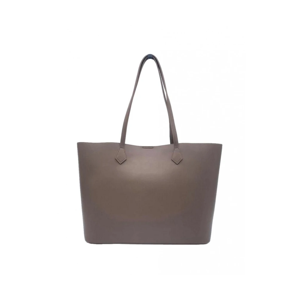 Twinset Stijlvolle Clutch Tas met Metalen Inzetstukken Brown Dames