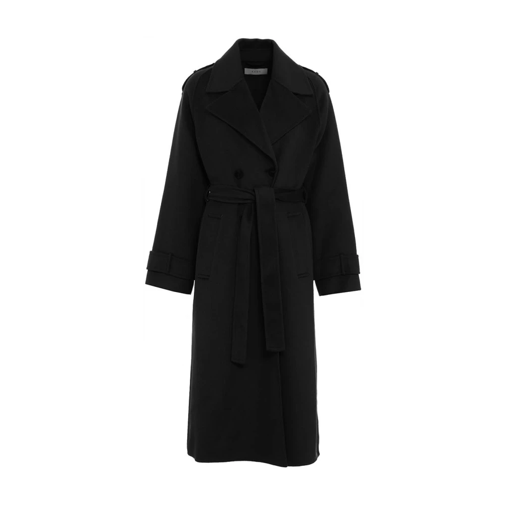 Kaos Zwarte Jassen Aw24 voor Vrouwen Black Dames