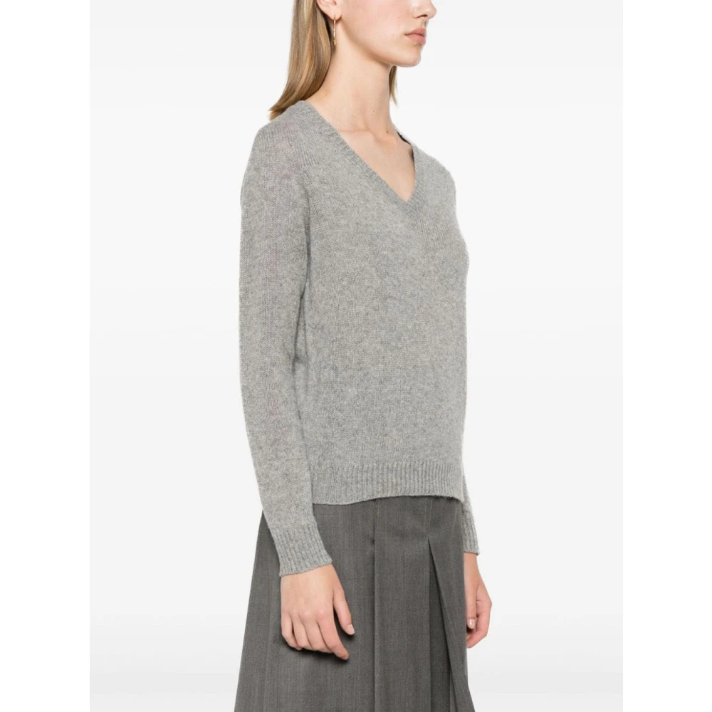 Fabiana Filippi Casual Jersey Top Gray Dames