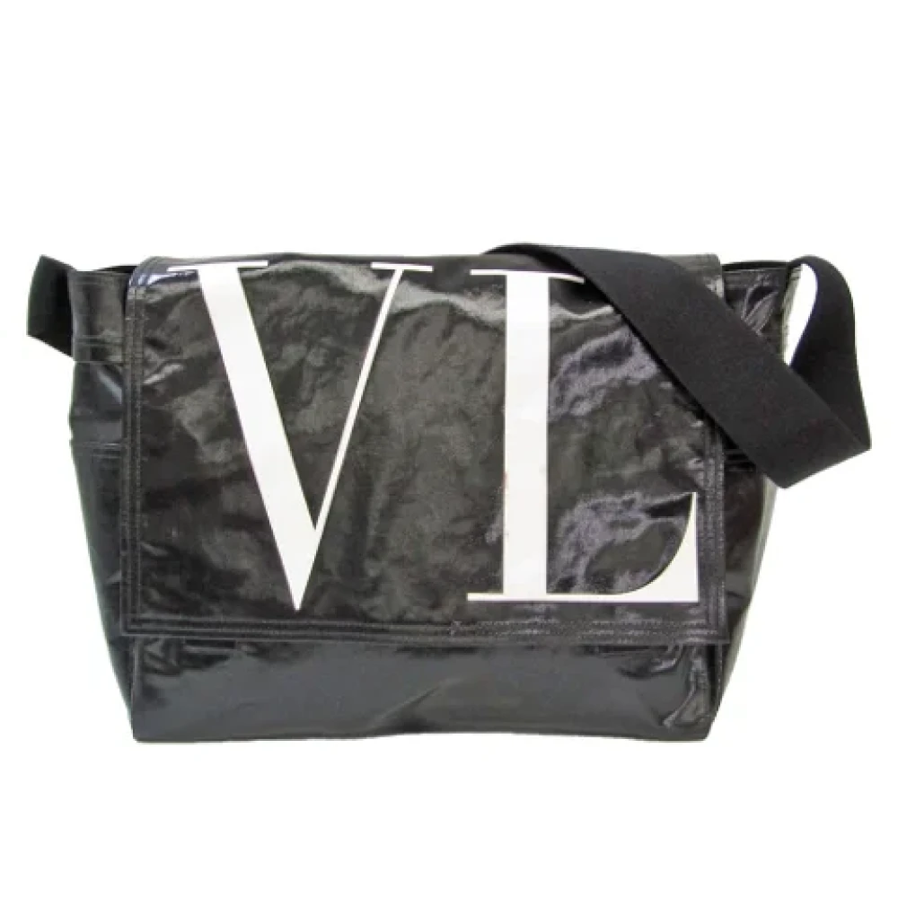 Valentino Vintage Pre-owned Canvas shoulder-bags Black Dames
