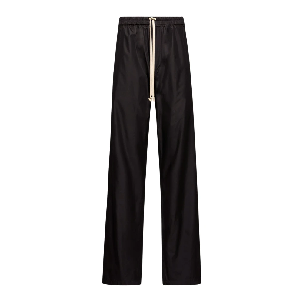 Moncler Black Straight Trousers, Male, L, Straight Leg Taffeta Trousers