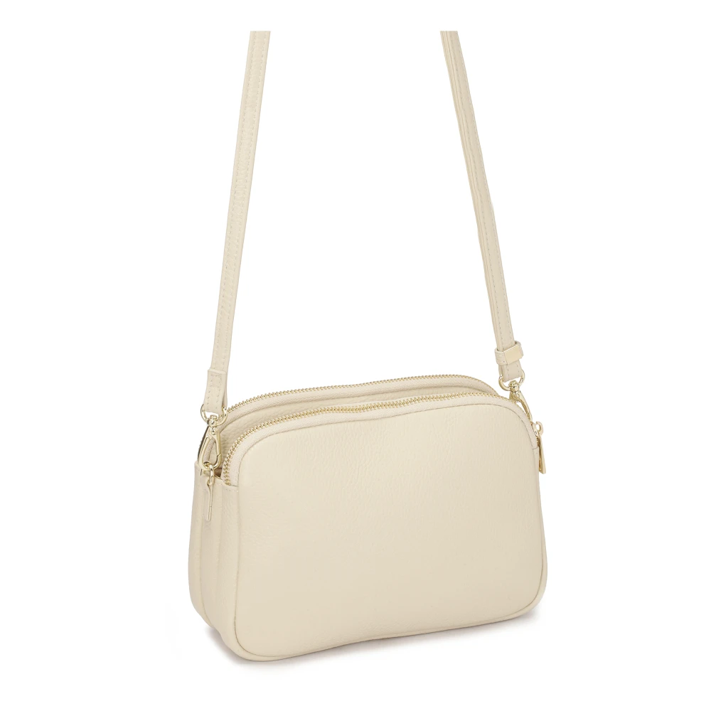 Kazar Beige handtas met een zak aan de voorkant Beige Dames