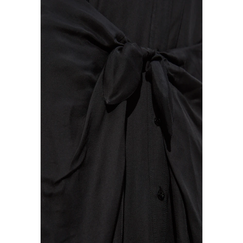 Moschino Jurk met tailleband Black Dames