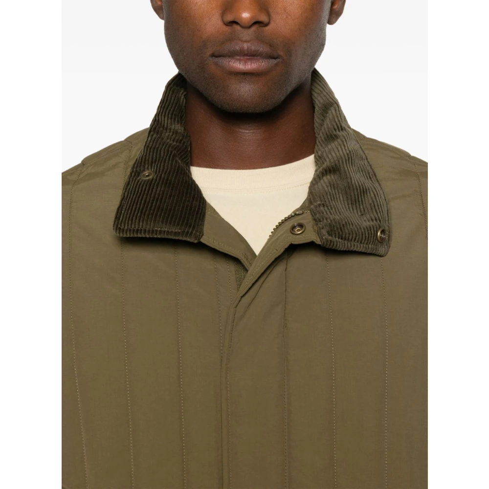 Barbour Gewatteerde Field Jas Salie Groen Green Heren