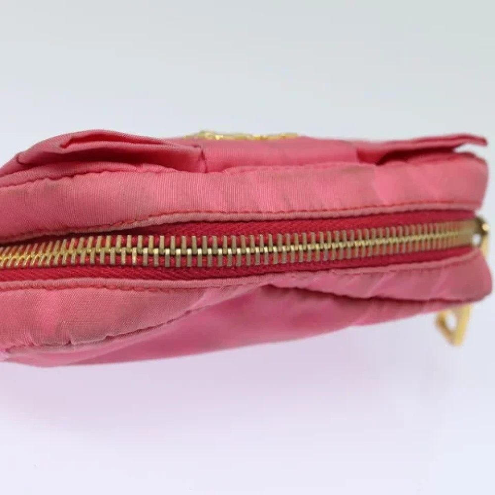 Prada Vintage Pre-owned Nylon pouches Pink Dames